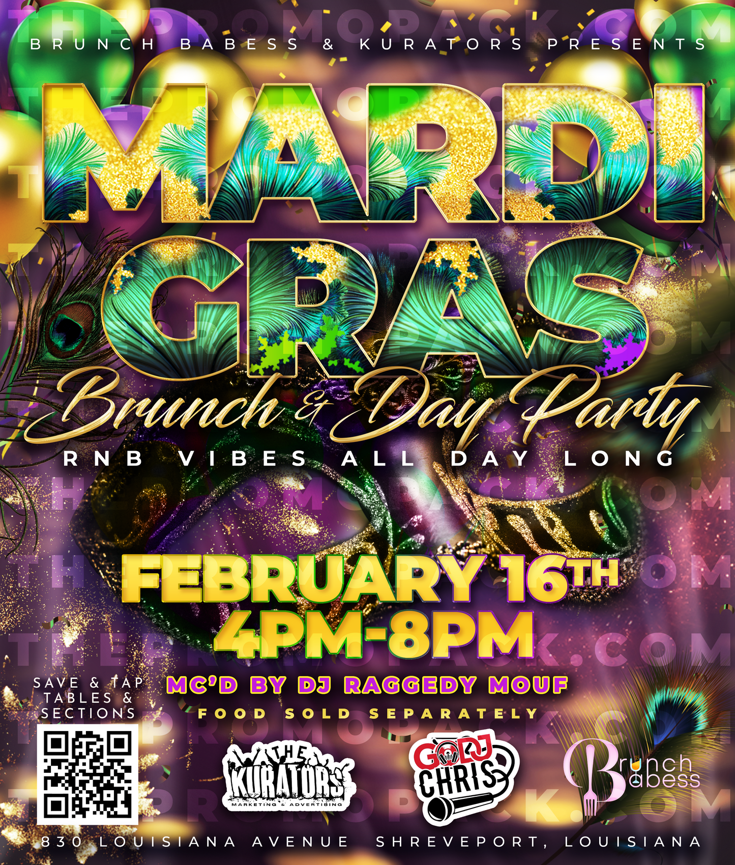 MARDI GRAS BRUNCH & DAY PARTY